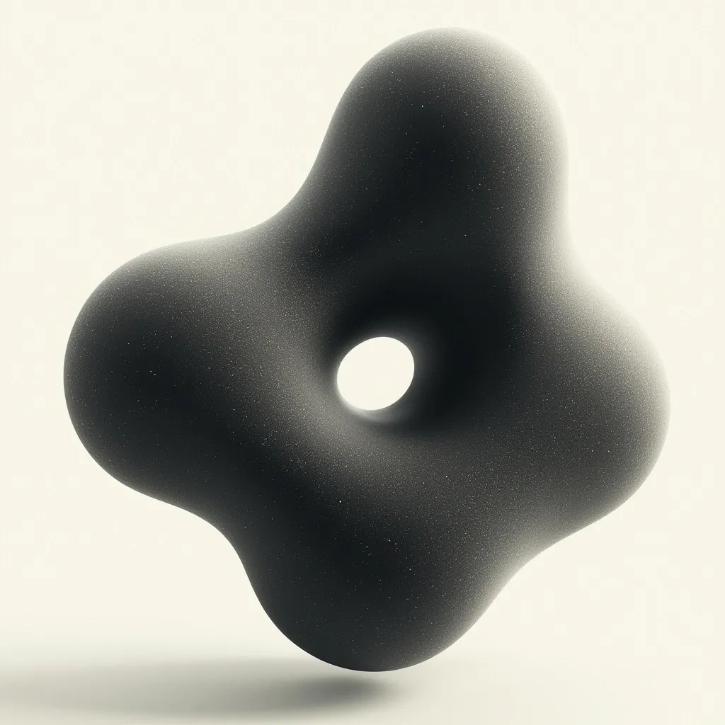 Elemento de diseño biomórfico abstracto