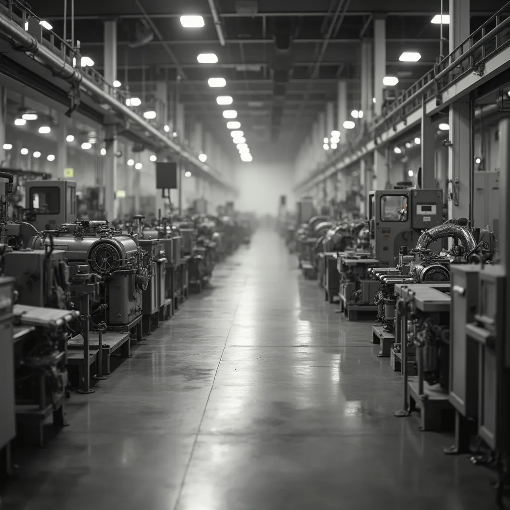 Interior de una planta de manufactura optimizada